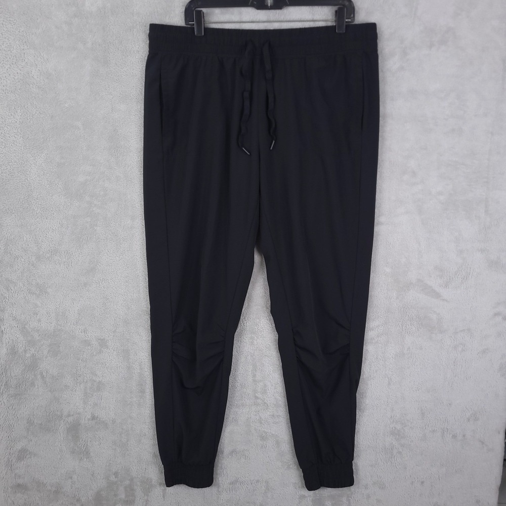Fabletics XXL‎ Black Jogger Pants Drawstring Lightweight Activewear
